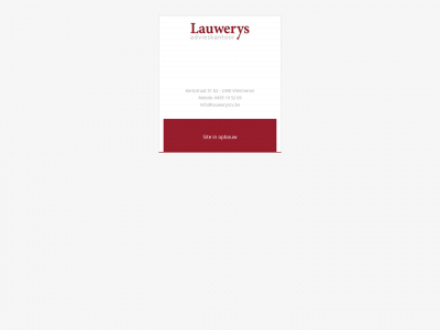 lauweryscv.be snapshot