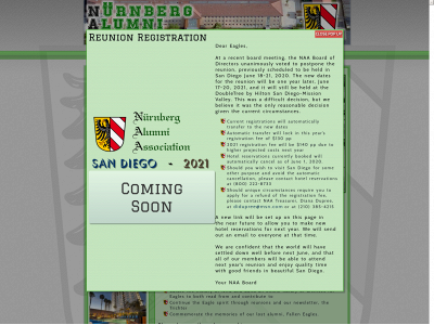 nurnbergeagles.org snapshot