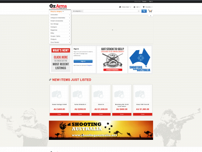 ozarms.com.au snapshot