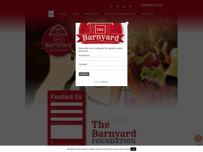 thebarnyardfoundation.org snapshot
