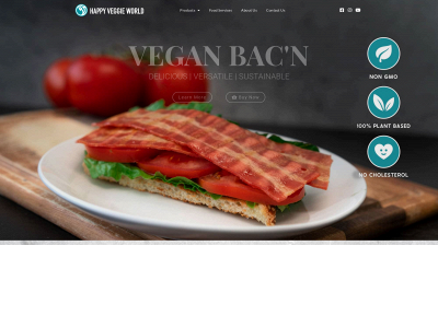 happyveggieworld.com snapshot