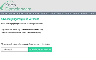 advocaatjeugdzorg.nl snapshot
