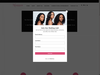 kmariehair.com snapshot