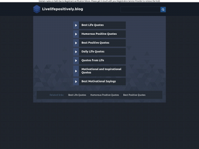 livelifepositively.blog snapshot