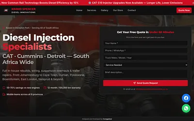 spencerdieselinnovation.co.za snapshot