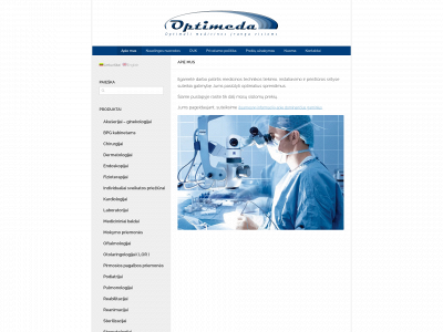 optimeda.lt snapshot