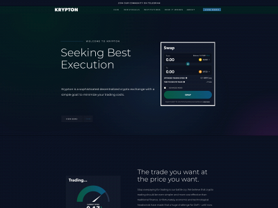 krypton.exchange snapshot