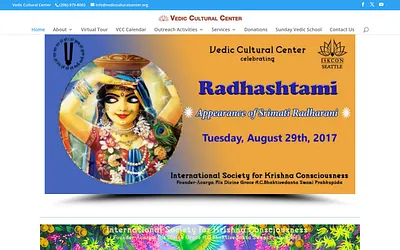 www.vedicculturalcenter.org snapshot