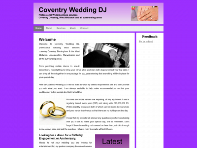 coventry-weddingdj.co.uk snapshot