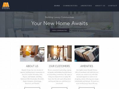 marydelhomes.com snapshot