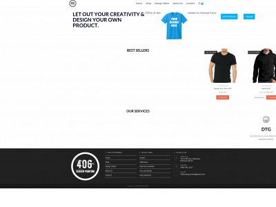 406screenprinting.com snapshot