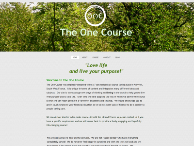 theonecourse.org snapshot