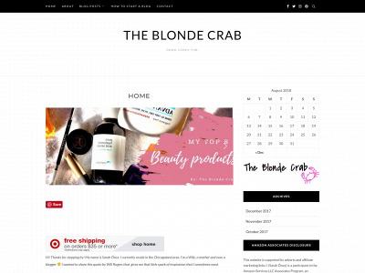 theblondecrab.com snapshot