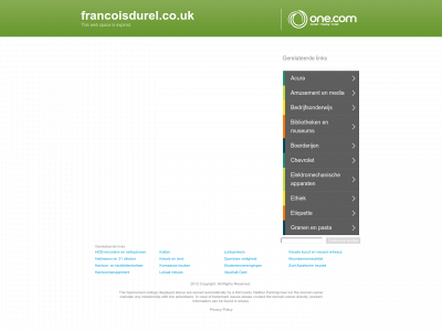 francoisdurel.co.uk snapshot