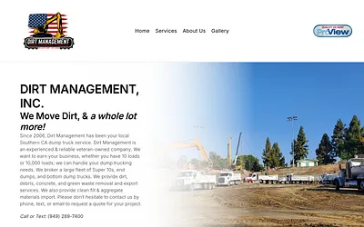 dirtmanagement.us snapshot