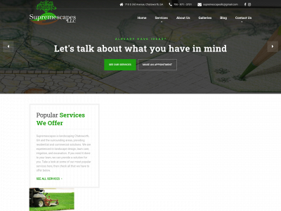 supremescapesllc.com snapshot
