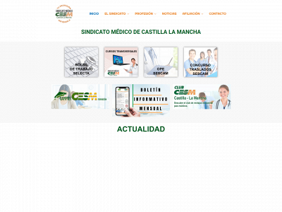 sindicatomedicoclm.es snapshot