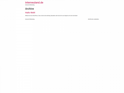 interneuland.de snapshot