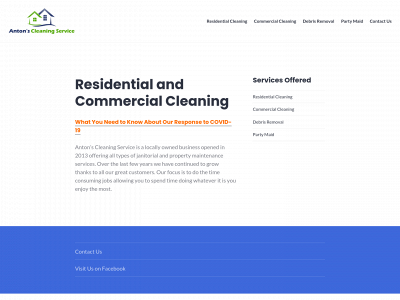 antonscleaning.com snapshot