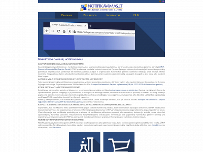 notifikavimas.lt snapshot