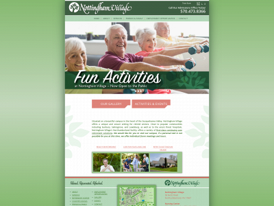 nottinghamvillage.org snapshot