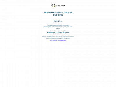 pandamagasin.com snapshot