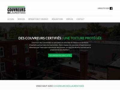 couvreursdeslaurentides.com snapshot