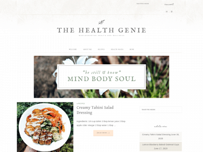 thehealthgenieblog.com snapshot