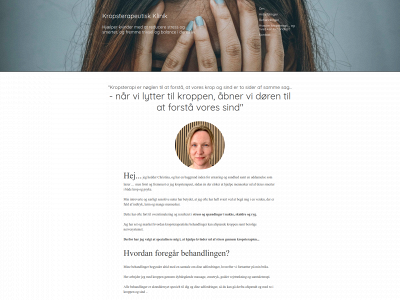 kropsterapeutiskklinik.dk snapshot