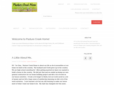 pasturecreekhome.com snapshot