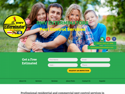 dmvexterminators.com snapshot