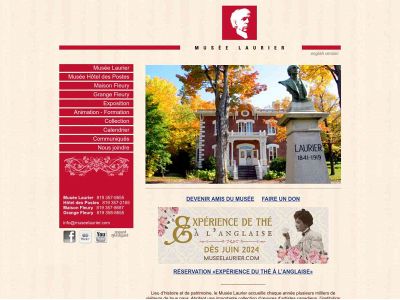 museelaurier.com snapshot