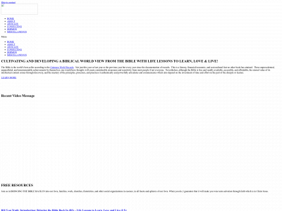 bringingthebiblebackin.com snapshot