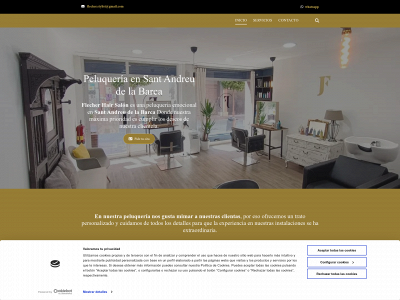 www.flecherhairsalon.es snapshot