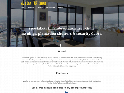 deltablinds.com.au snapshot