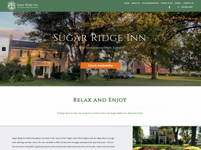 sugarridgeinn.com snapshot