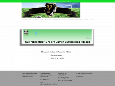 sgfrankenfeld1976.de snapshot