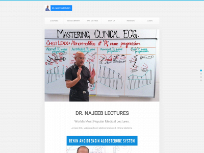 drnajeeblectures.com snapshot