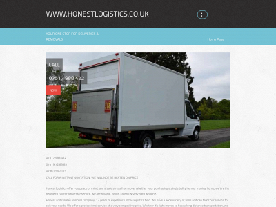 honestlogistics.co.uk snapshot