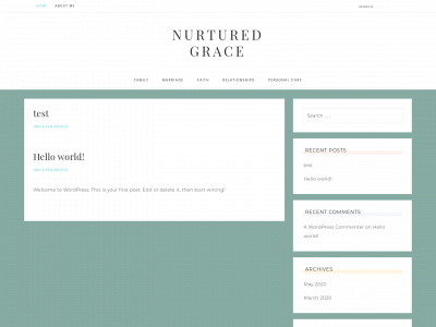 nurturedgrace.com snapshot