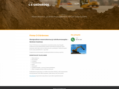 maanrakennusgronroos.fi snapshot