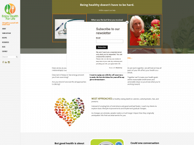 enjoyhealthforlife.com snapshot