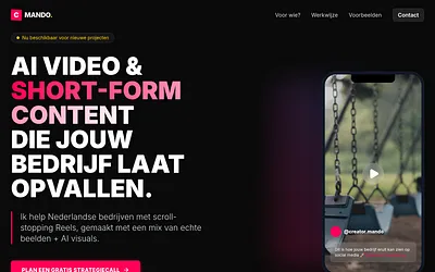 creatormando.nl snapshot