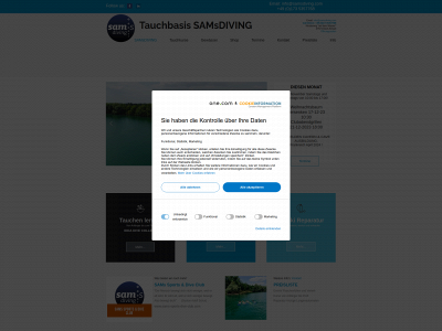 samsdiving.com snapshot