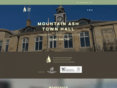 mountainashtownhall.co.uk snapshot