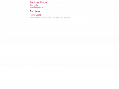 recipesmadesimple.co.uk snapshot