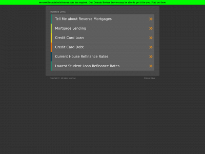 securedfinancialsolutionsaz.com snapshot