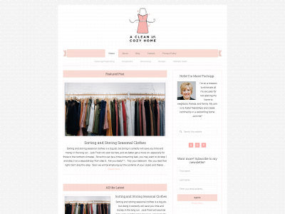 acleanandcozyhome.com snapshot