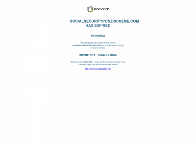 socialsecurityponzischeme.com snapshot