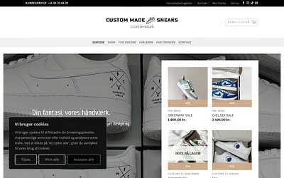 custommadesneaks.com snapshot